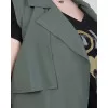Plus Size Καμπαρντίνα Safari Αμάνικη - Χακί Plus Size Καμπαρντίνα Safari Αμάνικη - Χακί