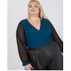 Plus Size Κρουαζέ Body - Μαύρο Plus Size Κρουαζέ Body - Μαύρο