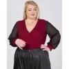 Plus Size Κρουαζέ Body - Μαύρο Plus Size Κρουαζέ Body - Μαύρο