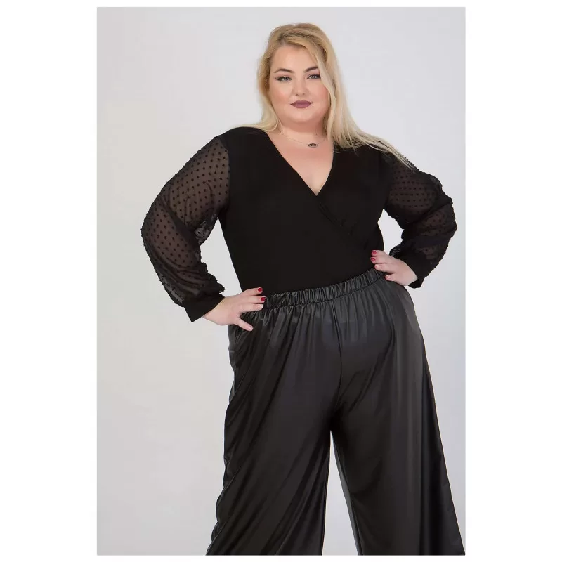 Plus Size Κρουαζέ Body - Μαύρο Plus Size Κρουαζέ Body - Μαύρο