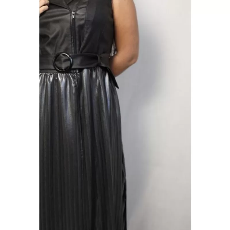 Plus Size Μεταλλικό Jacket Διαφάνεια - Μαύρο Plus Size Μεταλλικό Jacket Διαφάνεια - Μαύρο