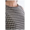 Φόρεμα Mini Pied De Coq - Ασπρόμαυρο Φόρεμα Mini Pied De Coq - Ασπρόμαυρο
