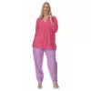 Plus Size Παντελόνι Baggy - Λιλά Plus Size Παντελόνι Baggy - Λιλά