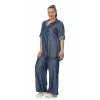 Plus Size Denim Jean Παντελόνα - Μπλε Plus Size Denim Jean Παντελόνα - Μπλε