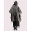 Plus Size Κάπα/Παλτό με Κουμπιά - Μπλε Plus Size Κάπα/Παλτό με Κουμπιά - Μπλε