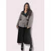 Plus Size Jacket Καστόρ Δίχρωμο - Μαύρο/Ταμπά Plus Size Jacket Καστόρ Δίχρωμο - Μαύρο/Ταμπά