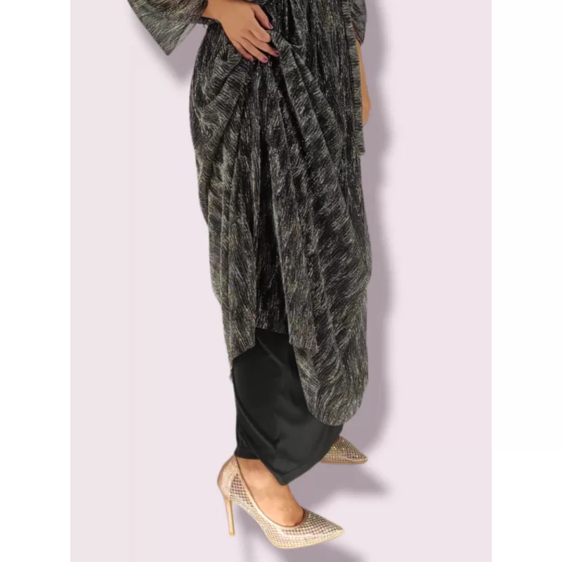 Plus Size Βραδινό Φόρεμα Μεταλιζέ - Μαύρο Plus Size Βραδινό Φόρεμα Μεταλιζέ - Μαύρο