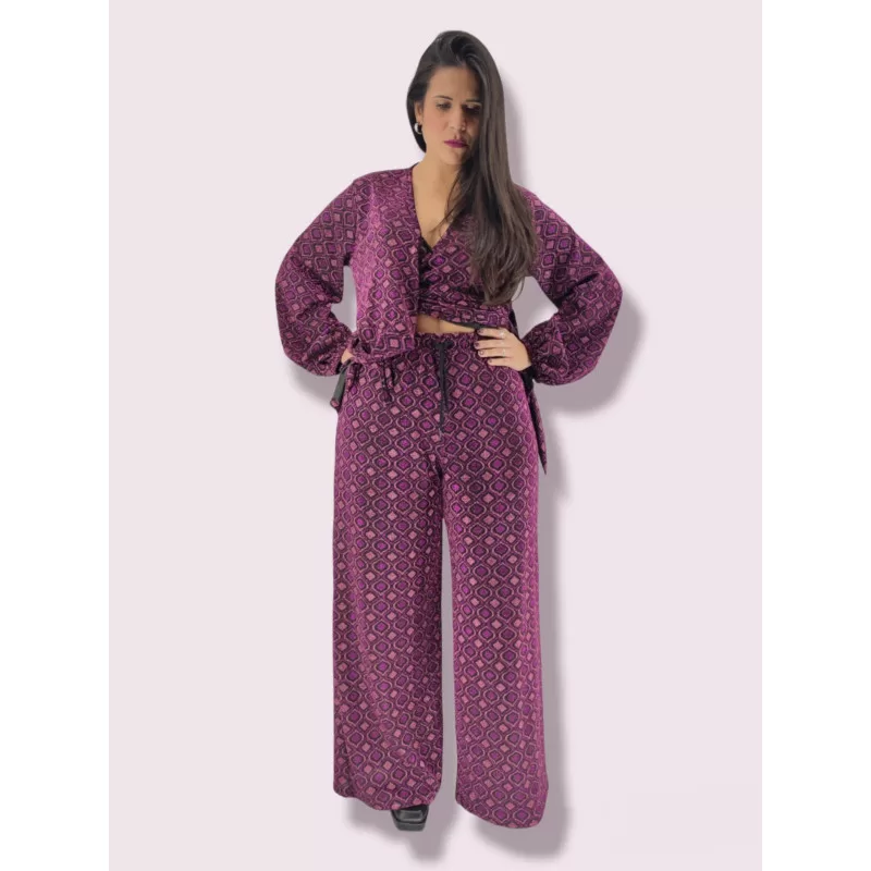 Plus Size Set Κρουαζέ με Λάμψη - Χρυσό Plus Size Set Κρουαζέ με Λάμψη - Χρυσό