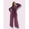 Plus Size Set Κρουαζέ με Λάμψη - Χρυσό Plus Size Set Κρουαζέ με Λάμψη - Χρυσό
