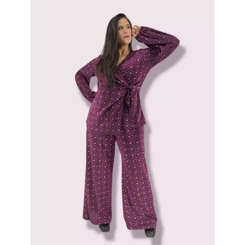 Plus Size Set Κρουαζέ με Λάμψη - Χρυσό Plus Size Set Κρουαζέ με Λάμψη - Χρυσό