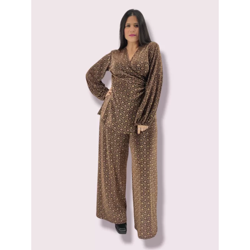 Plus Size Set Κρουαζέ με Λάμψη - Χρυσό Plus Size Set Κρουαζέ με Λάμψη - Χρυσό