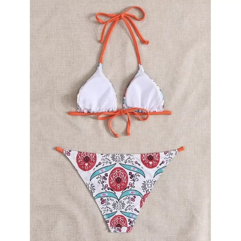 Μπικίνι Floral - Λευκό Μπικίνι Floral - Λευκό