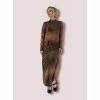 Φόρεμα Maxi Snake Print - Καφέ Φόρεμα Maxi Snake Print - Καφέ