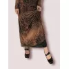 Φόρεμα Maxi Snake Print - Καφέ Φόρεμα Maxi Snake Print - Καφέ