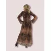 Φόρεμα Maxi Snake Print - Καφέ Φόρεμα Maxi Snake Print - Καφέ