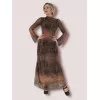 Φόρεμα Maxi Snake Print - Καφέ Φόρεμα Maxi Snake Print - Καφέ