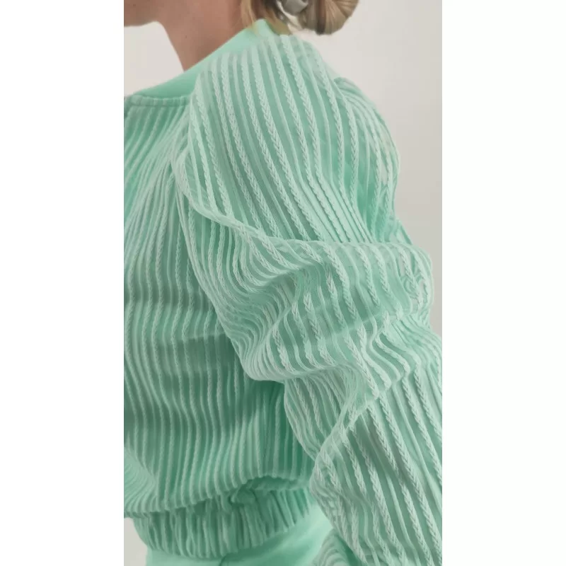 Jacket Bomber Ριγέ - Βεραμάν Jacket Bomber Ριγέ - Βεραμάν