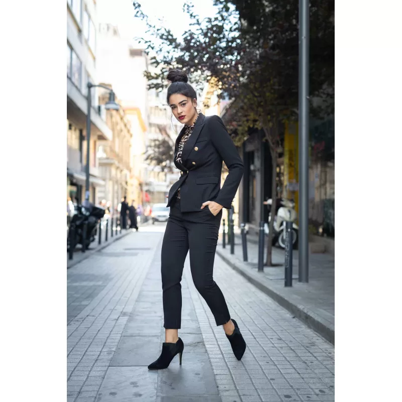 Set Blazer/Παντελόνι Tailored - Μαύρο Set Blazer/Παντελόνι Tailored - Μαύρο