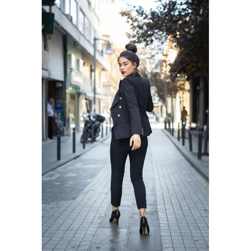Set Blazer/Παντελόνι Tailored - Μαύρο Set Blazer/Παντελόνι Tailored - Μαύρο