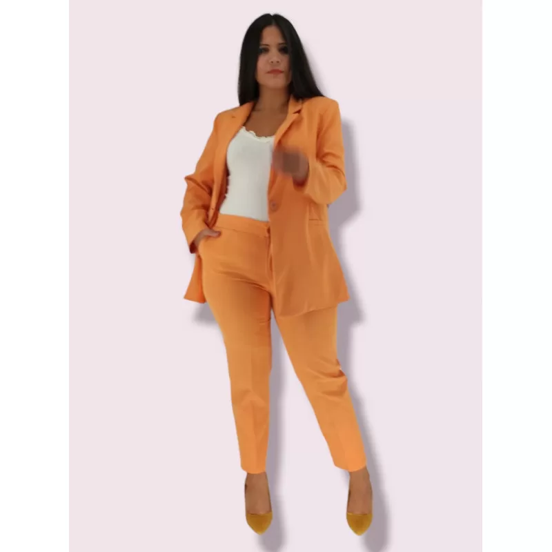 Plus Size Παντελόνι Tailored - Μπλε Ρουά Plus Size Παντελόνι Tailored - Μπλε Ρουά
