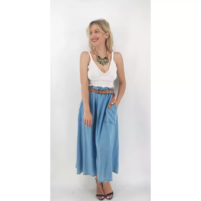Crop Top Πλεκτό - Βεραμάν Crop Top Πλεκτό - Βεραμάν