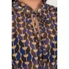Plus Size Μπλούζα Floral Διαφάνεια - Μπλε Plus Size Μπλούζα Floral Διαφάνεια - Μπλε