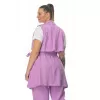 Plus Size Καμπαρντίνα Safari Αμάνικη - Λιλά Plus Size Καμπαρντίνα Safari Αμάνικη - Λιλά
