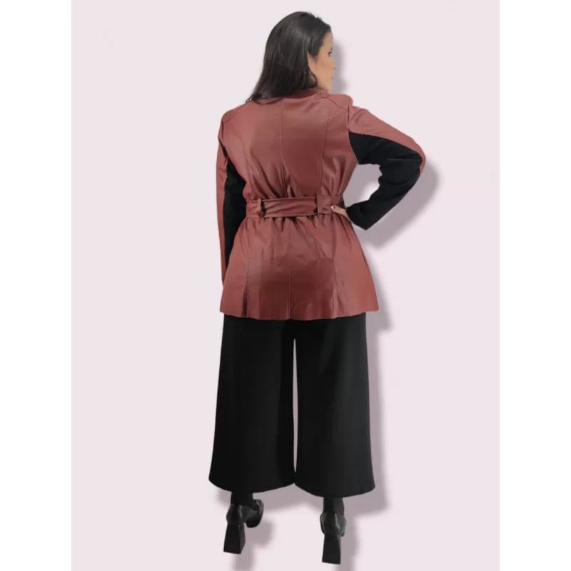 Plus Size Jacket Σακάκι Δέρμα - Μπορντώ Plus Size Jacket Σακάκι Δέρμα - Μπορντώ