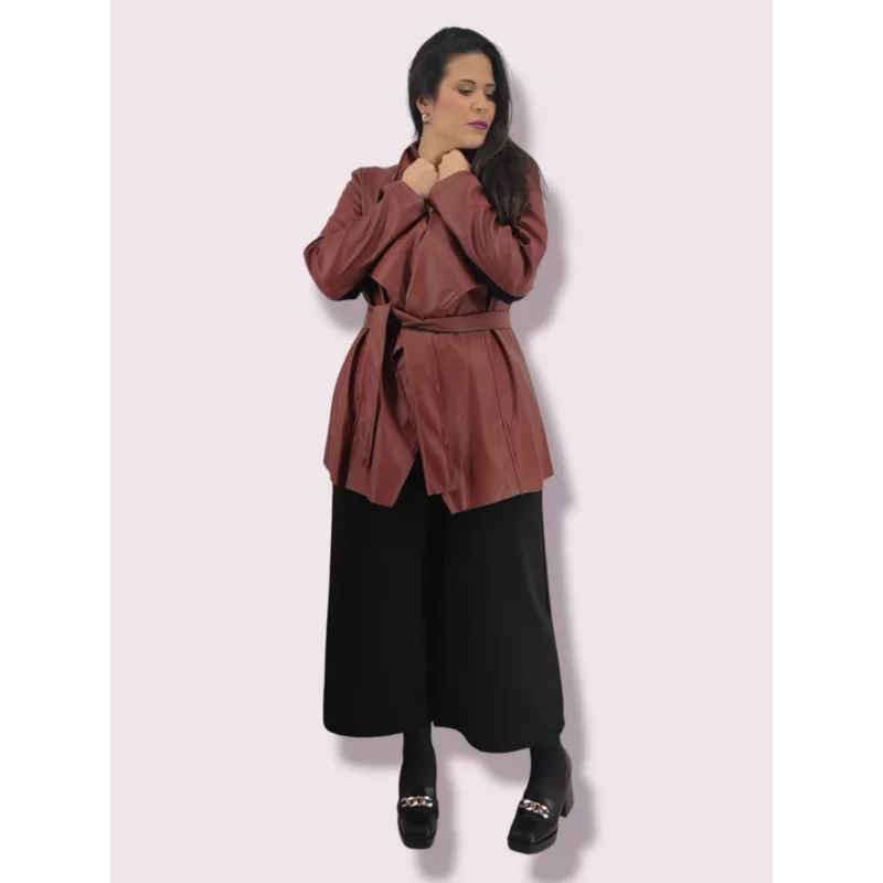 Plus Size Jacket Σακάκι Δέρμα - Μπορντώ Plus Size Jacket Σακάκι Δέρμα - Μπορντώ