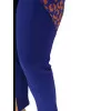 Plus Size Παντελόνι Τύπου Κολάν με Σκίσιμο - Φούξια