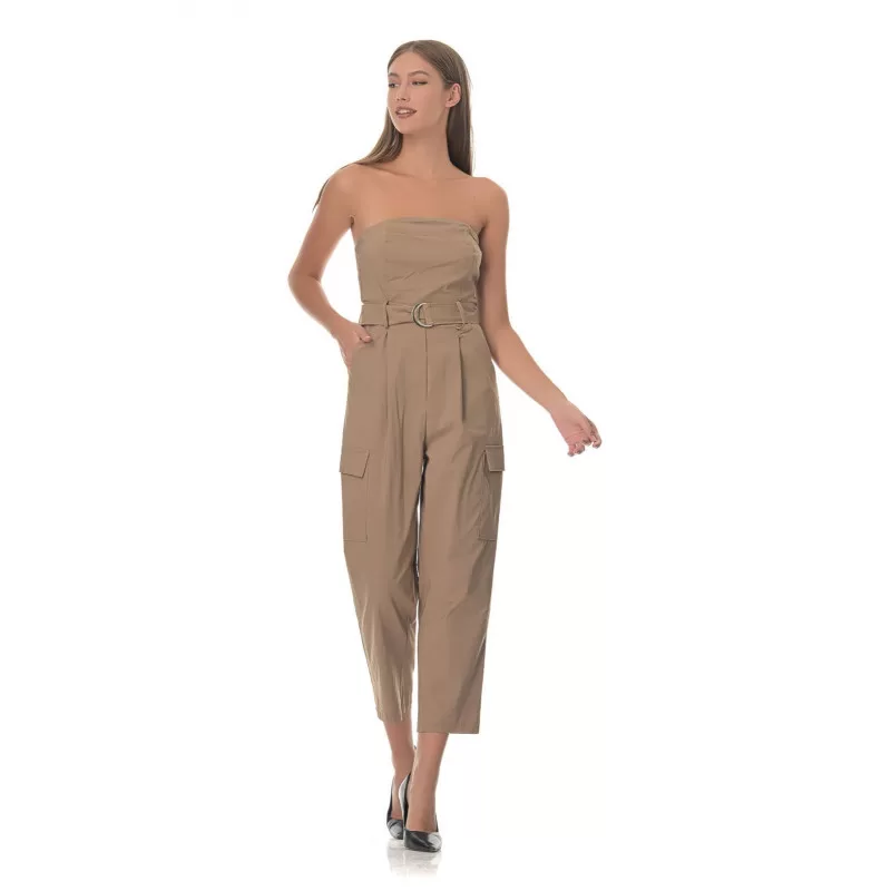 Ολόσωμη Φόρμα Strapless Capri - Μπλε Ολόσωμη Φόρμα Strapless Capri - Μπλε