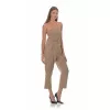 Ολόσωμη Φόρμα Strapless Capri - Μπεζ