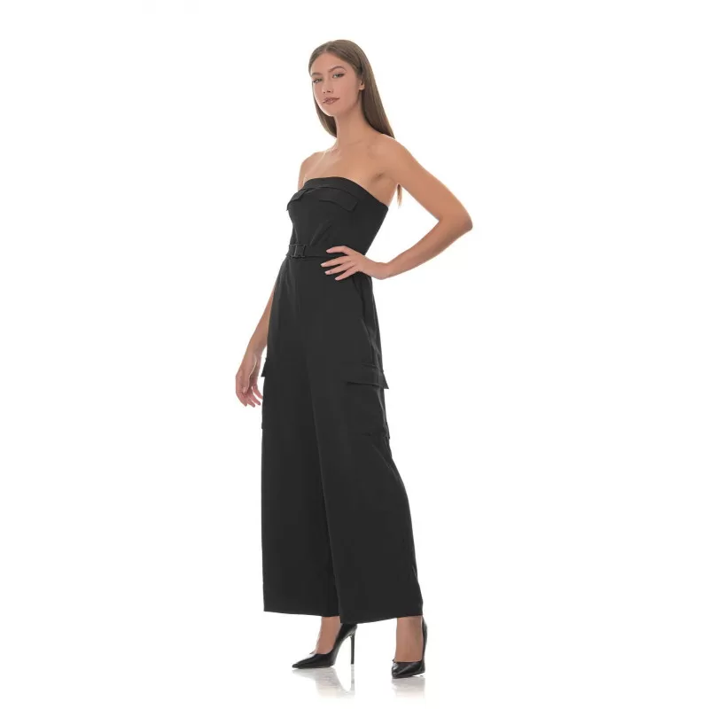 Ολόσωμη Φόρμα Strapless Cargo - Μαύρο Ολόσωμη Φόρμα Strapless Cargo - Μαύρο
