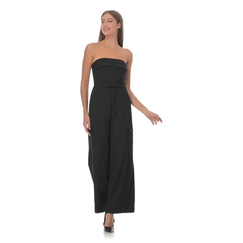 Ολόσωμη Φόρμα Strapless Cargo - Μαύρο Ολόσωμη Φόρμα Strapless Cargo - Μαύρο