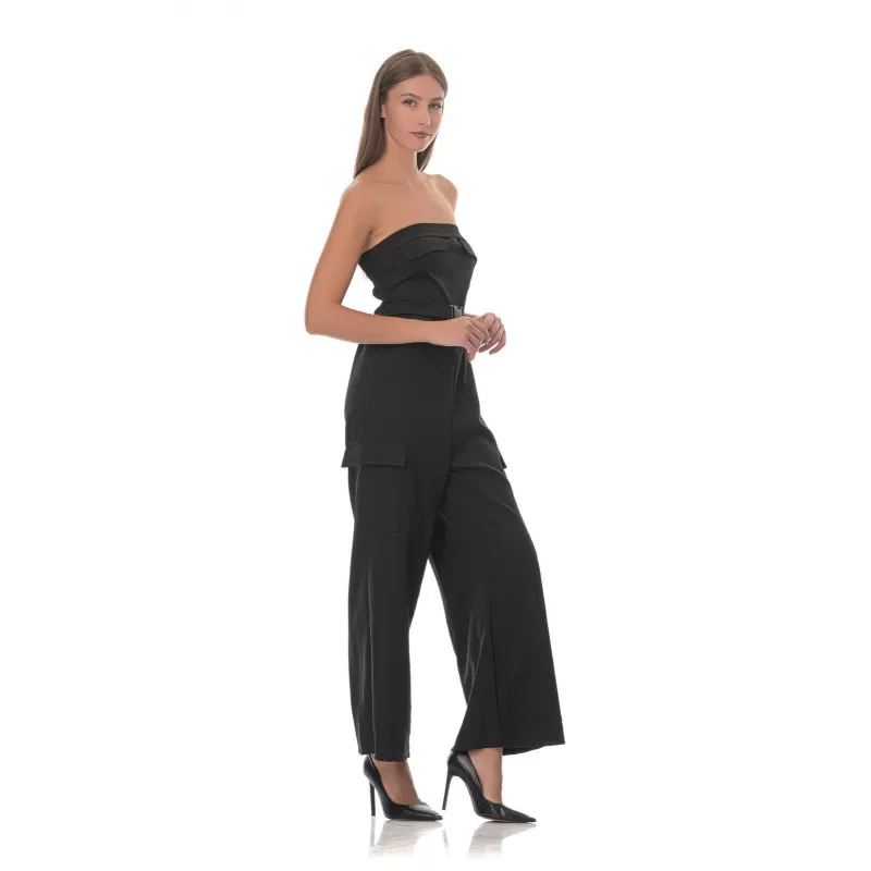 Ολόσωμη Φόρμα Strapless Cargo - Μαύρο Ολόσωμη Φόρμα Strapless Cargo - Μαύρο