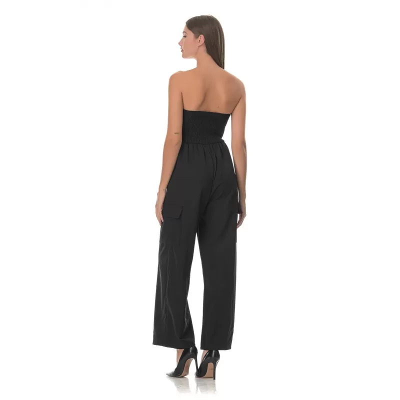 Ολόσωμη Φόρμα Strapless Cargo - Μαύρο Ολόσωμη Φόρμα Strapless Cargo - Μαύρο