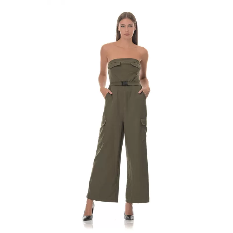 Ολόσωμη Φόρμα Strapless Cargo - Μαύρο Ολόσωμη Φόρμα Strapless Cargo - Μαύρο