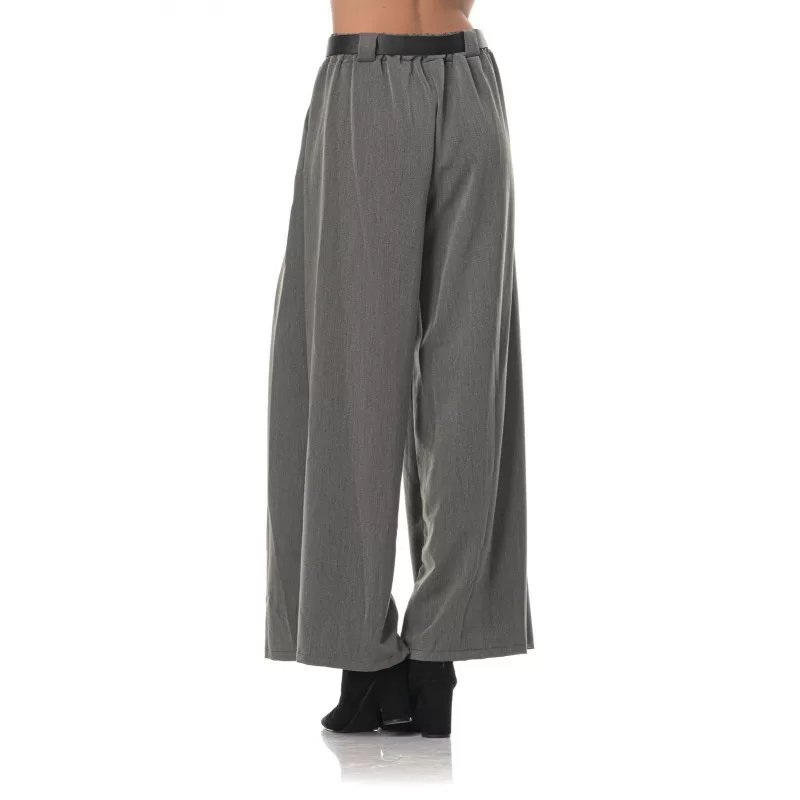 Παντελόνα Με Πιέτες Oversized - Γκρι Παντελόνα Με Πιέτες Oversized - Γκρι