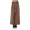 Παντελόνα Με Πιέτες Oversized - Καφέ Παντελόνα Με Πιέτες Oversized - Καφέ
