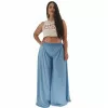 Plus Size Παντελόνα Oversized - Γαλάζιο Plus Size Παντελόνα Oversized - Γαλάζιο