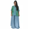 Plus Size Παντελόνα Oversized - Γαλάζιο Plus Size Παντελόνα Oversized - Γαλάζιο