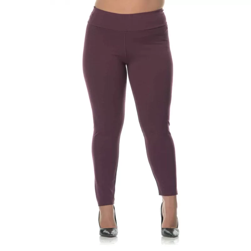 Plus Size Body Shape Κολάν - Μπορντώ Plus Size Body Shape Κολάν - Μπορντώ