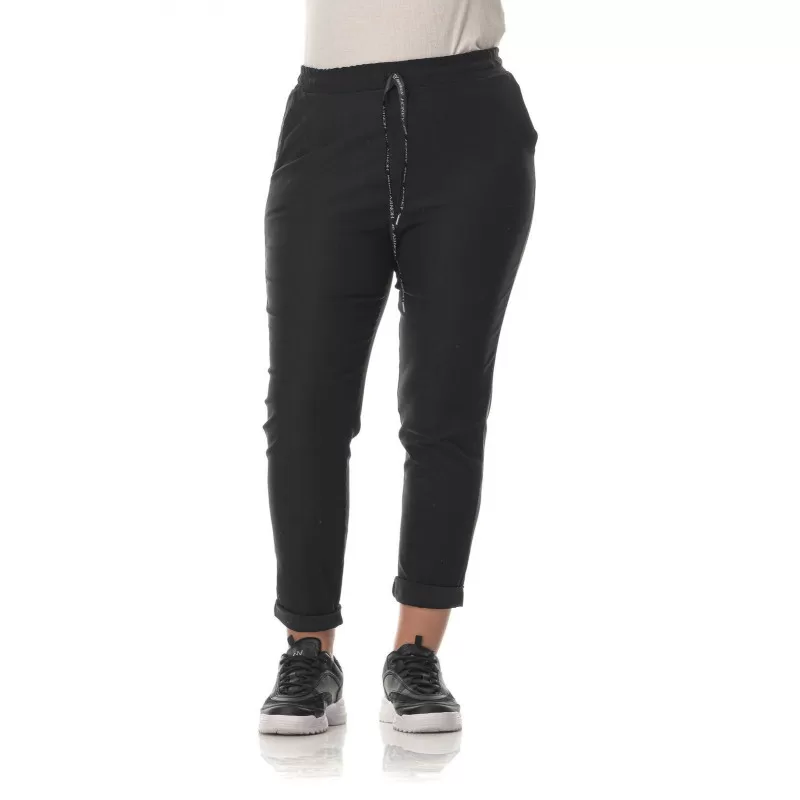 Plus Size Παντελόνι Sport - Μαύρο Plus Size Παντελόνι Sport - Μαύρο