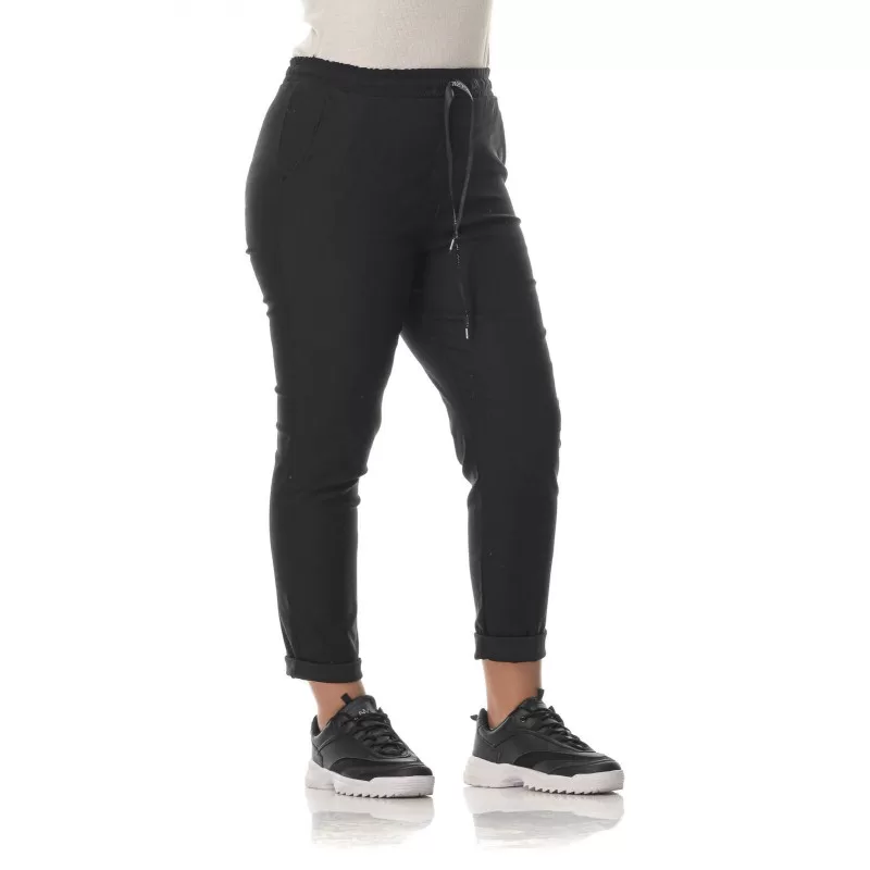 Plus Size Παντελόνι Sport - Μαύρο Plus Size Παντελόνι Sport - Μαύρο