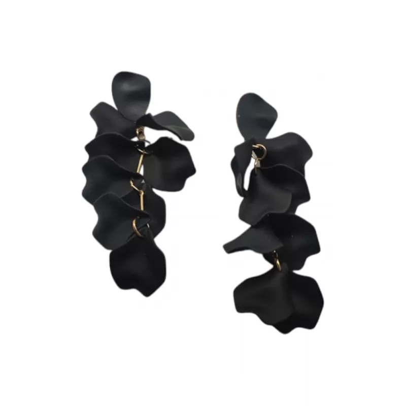 Leafy Earrings - Μαύρο Leafy Earrings - Μαύρο