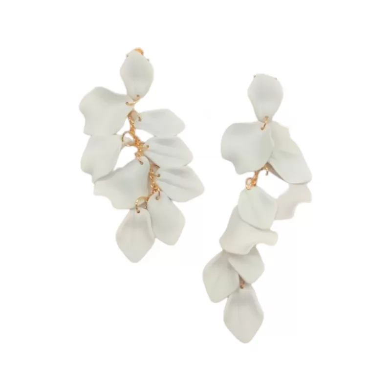 Leafy Earrings - Λευκό Leafy Earrings - Λευκό