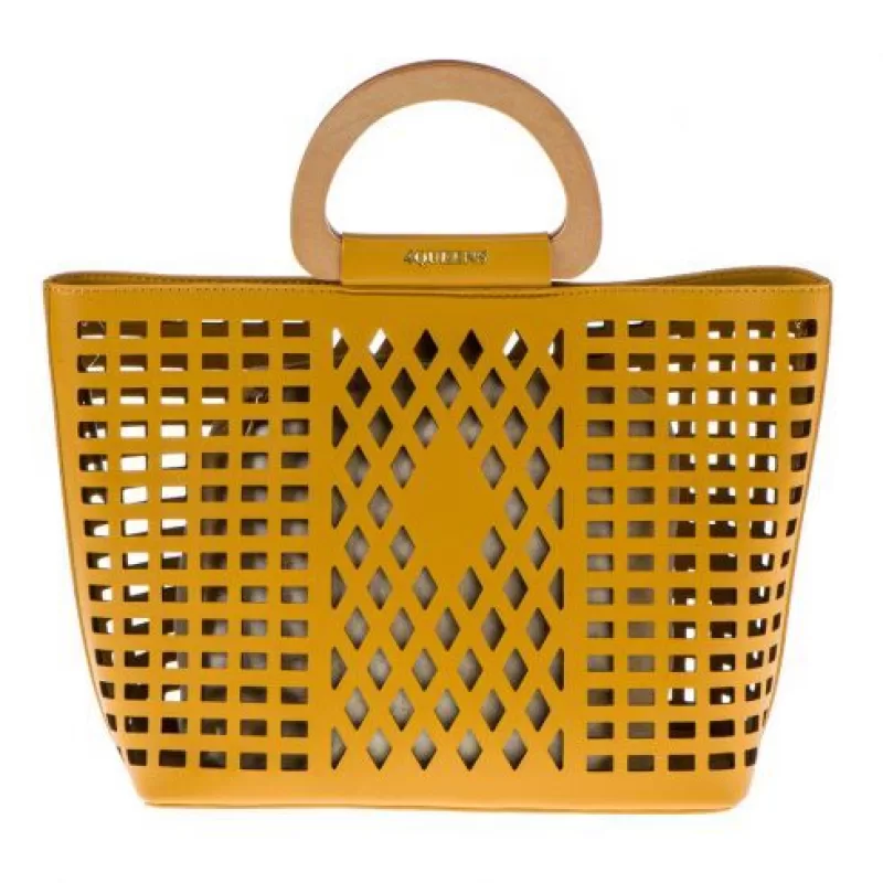 Τσάντα Tote Διάτρητη - Κίτρινο Τσάντα Tote Διάτρητη - Κίτρινο