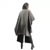Plus Size Κάπα/Παλτό με Κουμπιά - Γκρι Plus Size Κάπα/Παλτό με Κουμπιά - Γκρι