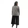 Plus Size Jacket Καστόρ Δίχρωμο - Γκρι/Μαύρο Plus Size Jacket Καστόρ Δίχρωμο - Γκρι/Μαύρο