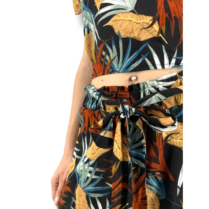 Set Παντελόνα/Top Floral - Πολύχρωμο Set Παντελόνα/Top Floral - Πολύχρωμο